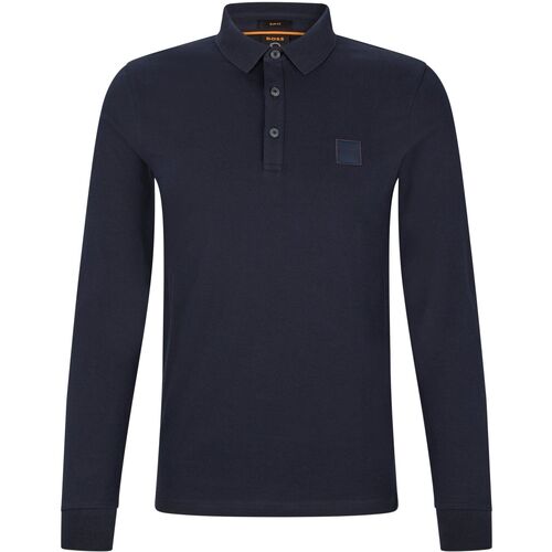 Vêtements Homme T-shirts & Polos BOSS Hugo  Polo ML Passerby Marine Bleu