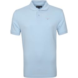 Vêtements Homme T-shirts & Polos Barbour Polo Basique Piqué Bleu Clair Bleu
