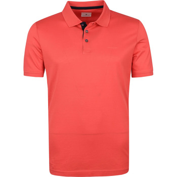 t-shirt state of art  polo mercerized piqué rouge corail 