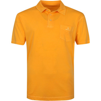 Vêtements Homme T-shirts & Polos Gant Polo Jersey Sunfaded Orange Orange