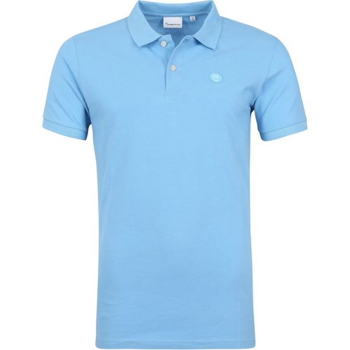 Vêtements Homme T-shirts & Polos Knowledge Cotton Apparel Polo Rowan Bleu Coupe Moderne Bleu