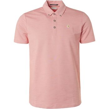 t-shirt no excess  polo piqué mélange rose 