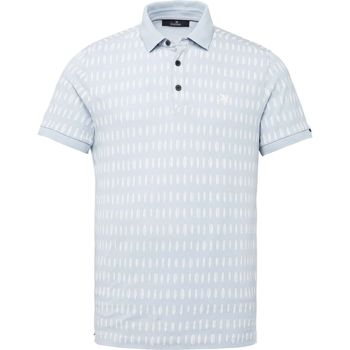 t-shirt vanguard  polo bleu clair piqué 