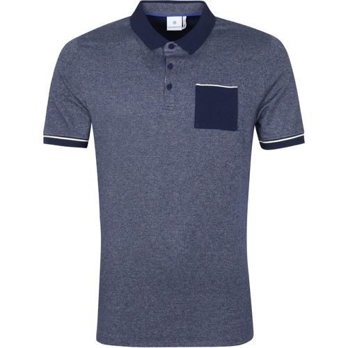 Vêtements Homme T-shirts & Polos Blue Industry Polo M25 Mélangé Bleu Foncé Bleu