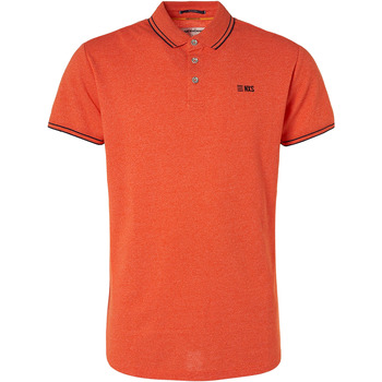 Vêtements Homme T-shirts & Polos No Excess Polo Garment Dye Orange Orange