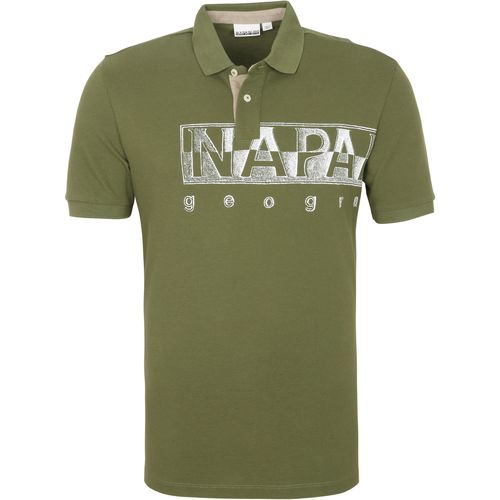 Vêtements Homme T-shirts & Polos Napapijri Polo Eallar Vert Foncé Vert