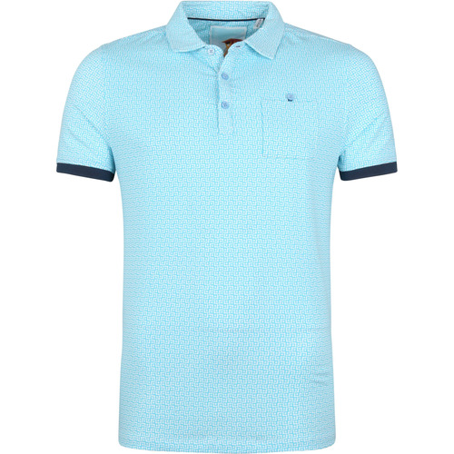 Vêtements Homme T-shirt Rayures Marine Blue Industry Polo M83 Bleu Aqua Bleu