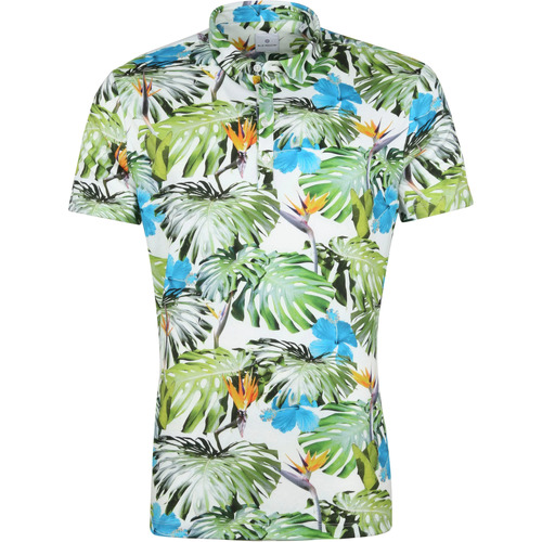Vêtements Homme T-shirt Rayures Marine Blue Industry Polo Vert Floral Vert