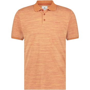 t-shirt state of art  polo jersey rayures orange 