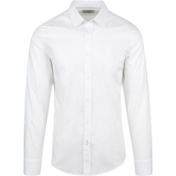 Vêtements Homme Chemises manches longues Scotch & Soda Chemise Coupe Slim Blanc Blanc