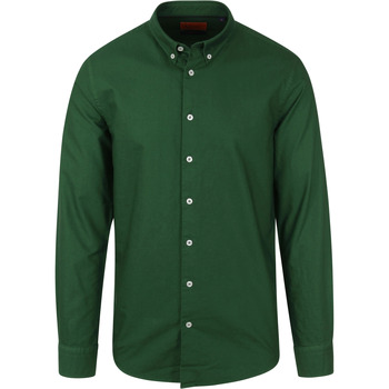 Vêtements Homme Chemises manches longues Suitable Chemise Oxford Vert Foncé Vert