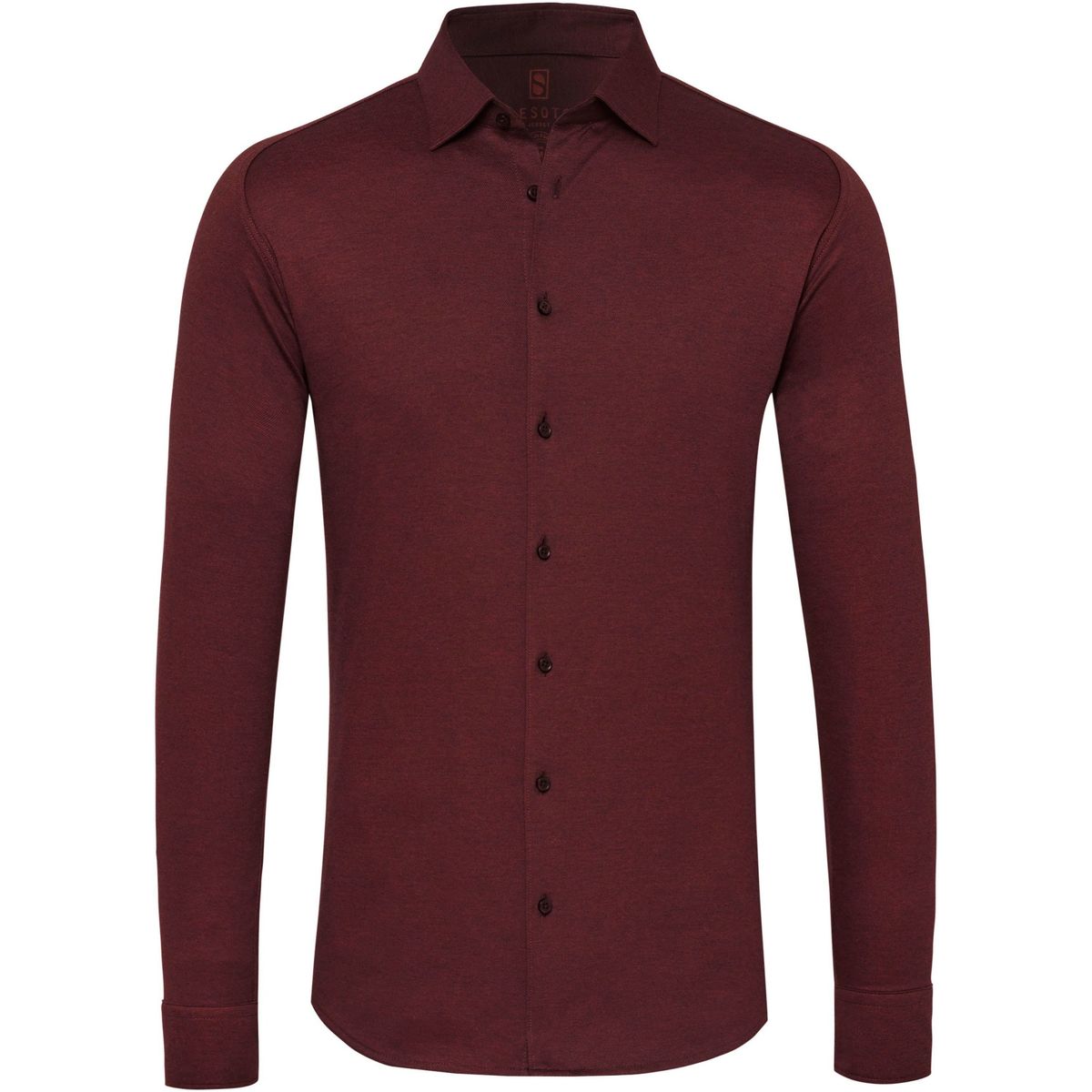 Vêtements Homme Chemises manches longues Desoto Chemise Modern Kent Sans Repassage Violet Foncé Bordeaux