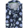 Vêtements Homme Chemises manches longues Blue Industry Chemise Fleurs Bleu Foncé Bleu