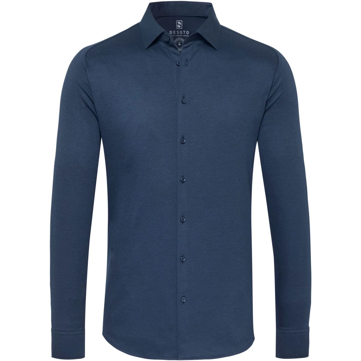 Vêtements Homme Les Iles Wallis et Futuna Chemise Modern Kent Sans Repassage Indigo Bleu Bleu