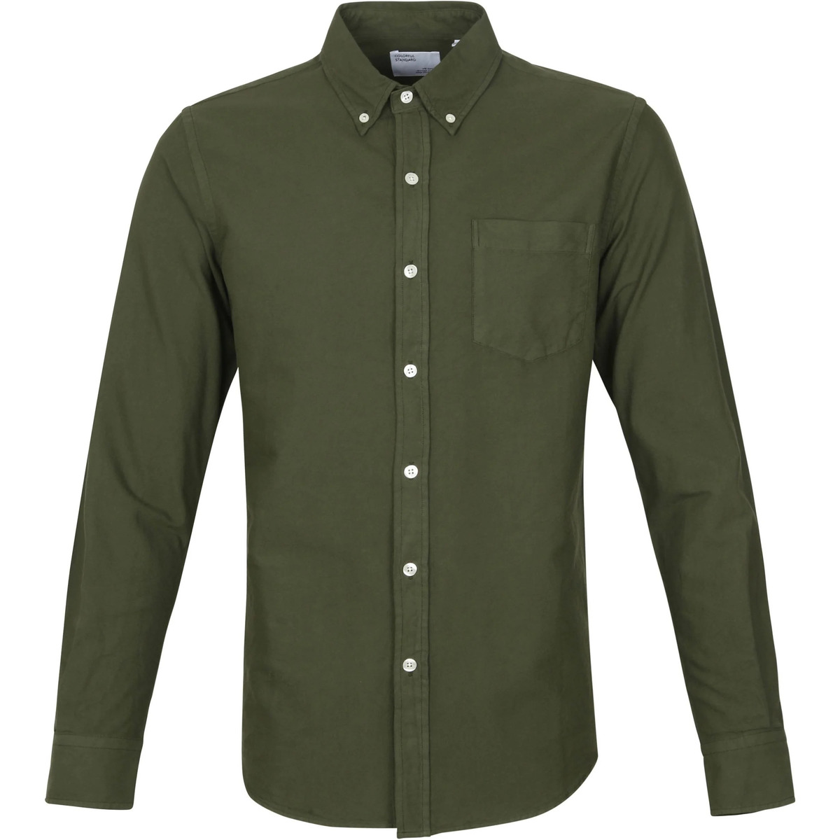 Vêtements Homme Chemises manches longues Colorful Standard Chemise Vert Algue Vert
