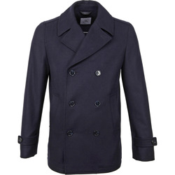 Vêtements Homme Vestes de survêtement Suitable Prestige Manteau Nathan Mix Laine Bleu Foncé Bleu