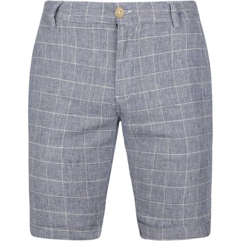pantalon suitable  don short bleu a carreaux 