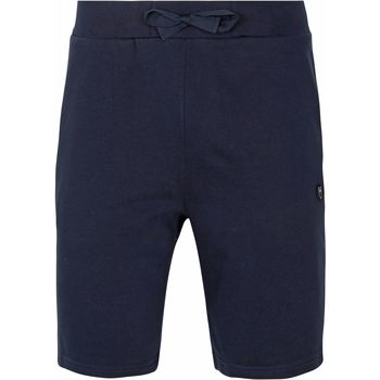 pantalon knowledge cotton apparel  short teck bleu foncé 