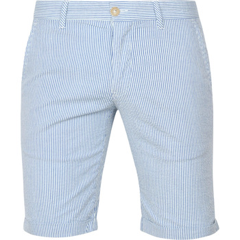 pantalon suitable  short don rayures bleu 