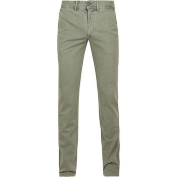Vêtements Homme Pantalons Suitable Chino Sartre Oxford Vert Olive Vert
