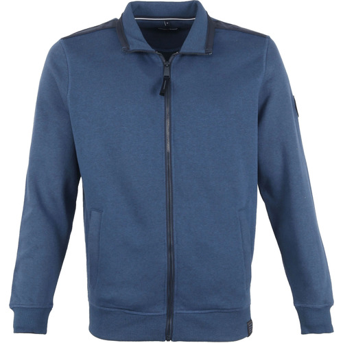 Vêtements Homme Sweats Casa Moda Veste Sportive Zippé Bleu Bleu