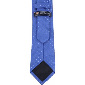 Suitable Cravate Soie Bleu K91-9 Bleu