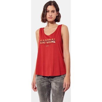 Vêtements Femme Débardeurs / T-shirts sans manche Kaporal - Débardeur - rouge Russell