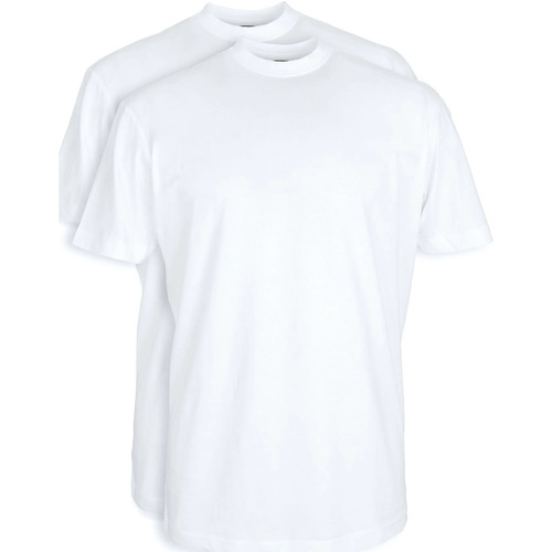 Vêtements Homme Polo Kick Bleu Clair Suitable Obra T-Shirt à Col Rond Haut Blanc 2-Pack Blanc