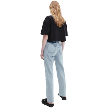 Calvin Klein Jeans T Shirt Court  Ref 57178 BEH Noir Noir