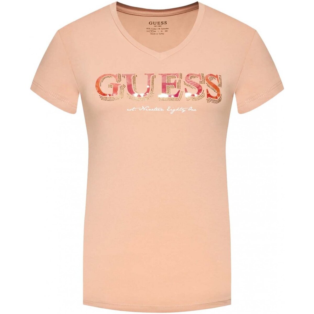 Vêtements Femme T-shirts & Polos Guess W2GI05 J1300 Rose