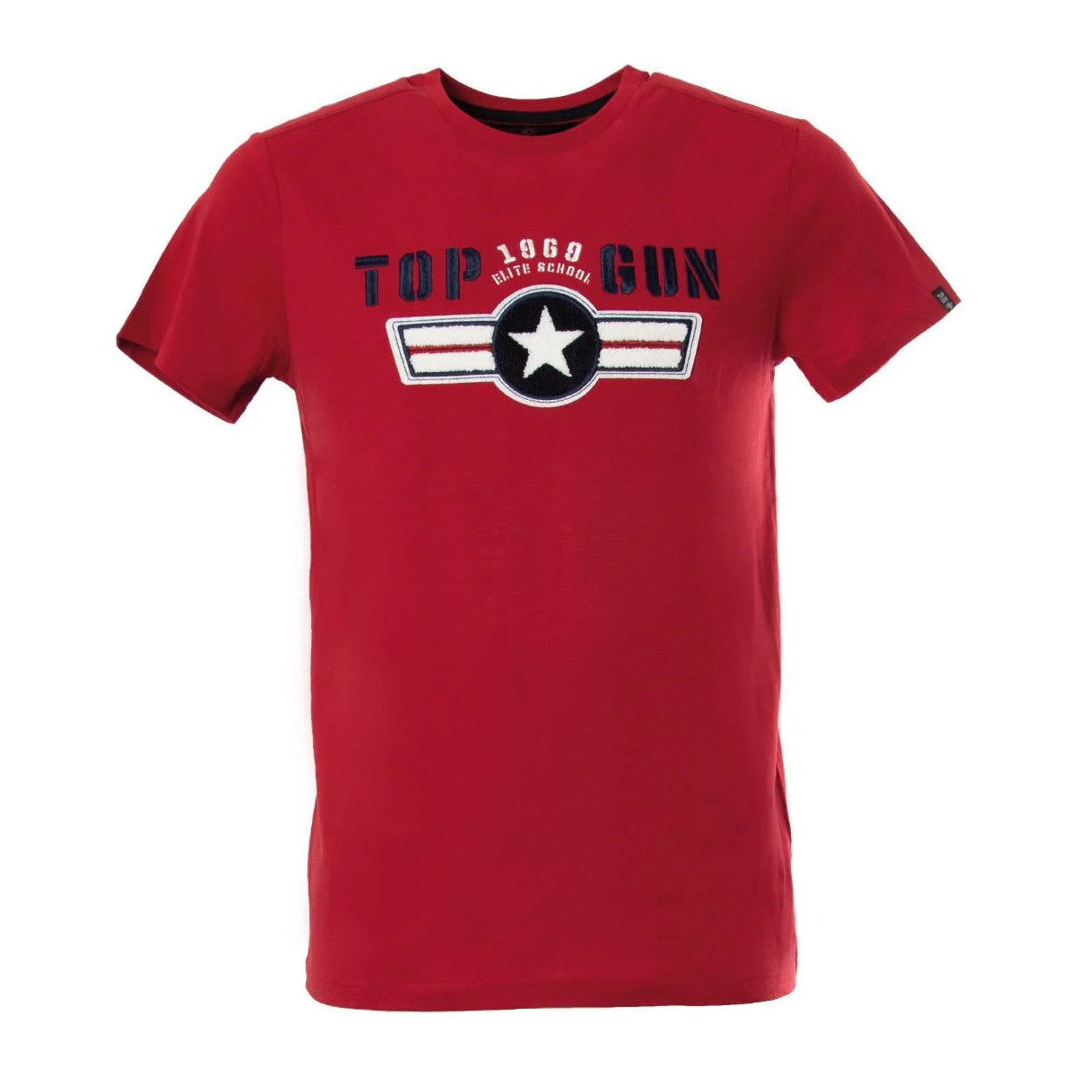 Vêtements Homme Débardeurs / T-shirts sans manche Top Gun TEE SHIRT TG-TS-110 RED Rouge