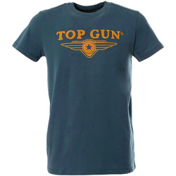 Vêtements Homme Débardeurs / T-shirts sans manche Top Gun TEE SHIRT TG-TS03 PETROL Bleu