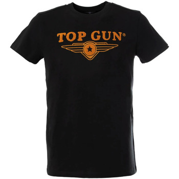 Vêtements Homme Débardeurs / T-shirts sans manche Top Gun TEE SHIRT TG-TS03 BLACK Noir