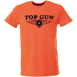 Vêtements Homme Débardeurs / T-shirts sans manche Top Gun TEE SHIRT TG-TS03 RUST ORANGE Rouge