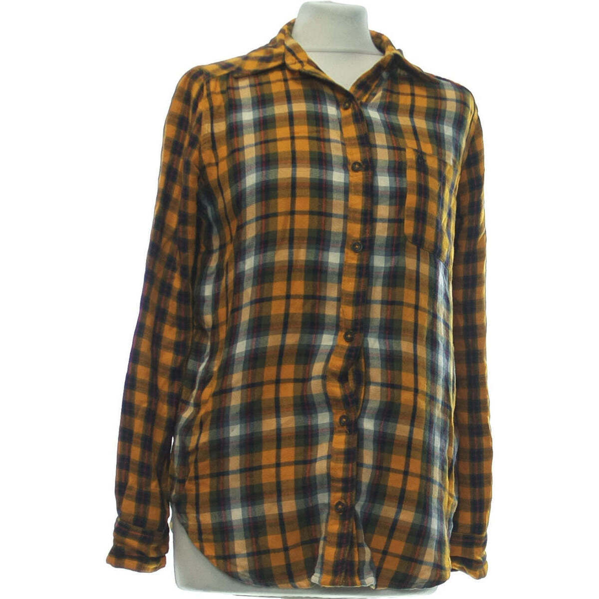 Vêtements Femme Chemises / Chemisiers Abercrombie And Fitch chemise  34 - T0 - XS Jaune Jaune