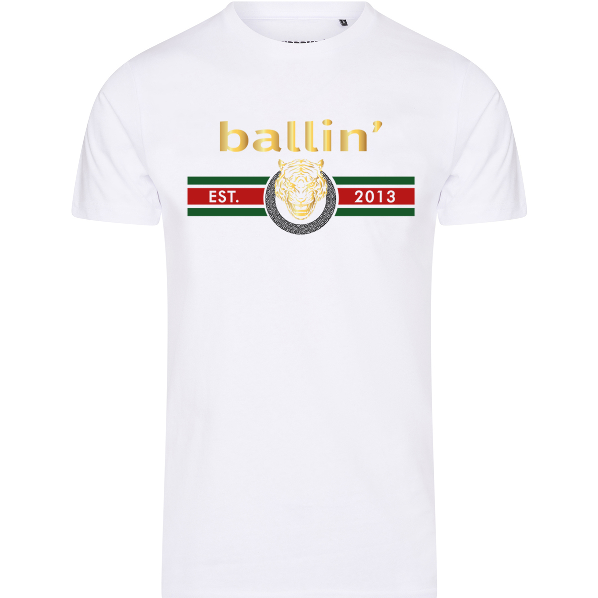 Vêtements Homme T-shirts manches courtes Ballin Est. 2013 Tiger Lines Shirt Blanc