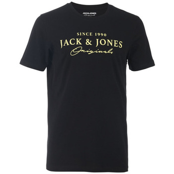 Vêtements Homme T-shirts & Polos Jack & Jones TEE-SHIRT HOMME - Noir - M Noir