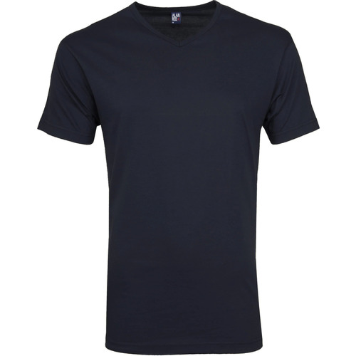 Vêtements Homme T-shirts & Polos Alan Red T-Shirts Vermont Col-V Marine (Lot de 2) Bleu