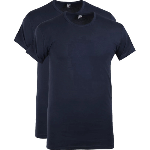 Vêtements Homme T-shirts & Polos Alan Red T-Shirt Ottawa Stretch Marine (Lot de 2) Bleu