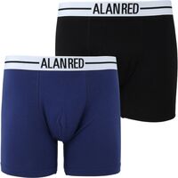 Sous-vêtements Homme Caleçons Alan Red Lot de 2 Boxer-shorts Bleu Foncé Noir