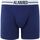 Sous-vêtements Homme Caleçons Alan Red Lot de 2 Boxer-shorts Bleu Foncé Noir