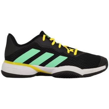 chaussures enfant adidas  chaussures de tennis barricade clay junior black/green/yellow 