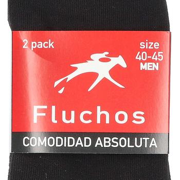 Fluchos LOT DE 2 CHAUSSETTES FLUIDE HOMME CA-0001 Noir