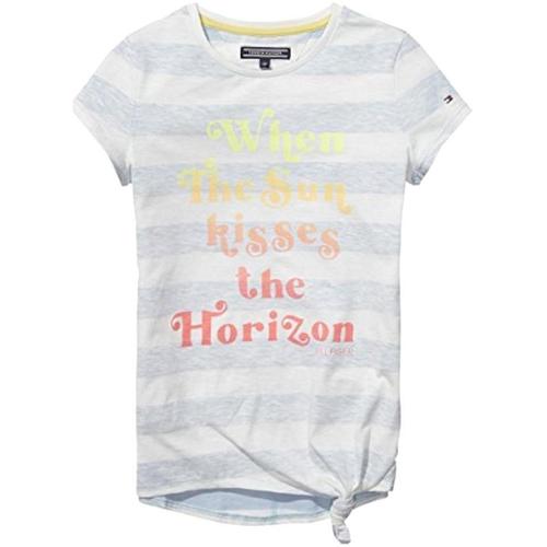 Vêtements Fille T-shirts manches courtes tommy Neceser Hilfiger  Multicolore