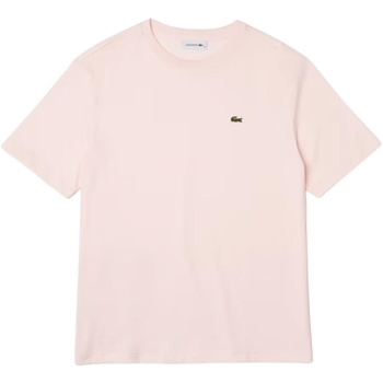 Vêtements Femme T-shirts & Polos Lacoste T Shirt Femme  Ref 52137 T03 Rose Rose