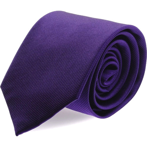 Vêtements Homme Cravates et accessoires Suitable Cravate En Soie Brun Foncé Uni F55 Bordeaux