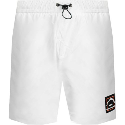 Vêtements Homme Maillots / Shorts midi de bain Karl Lagerfeld KL22MBM01 | Basic Blanc