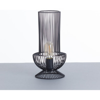 Maison & Déco Lampes à poser 7H Sevenon Lampe de table Yan Black Ø17.5x33cm Noir