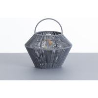 Maison & Déco Lampes à poser 7H Sevenon Lampe de table Shaoran Grey 24x24x25cm Gris
