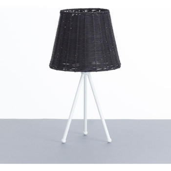 Maison & Déco Lampes à poser 7H Sevenon Lampe de table Yuan 22,5x22,5x22,5x37cm N/B Noir